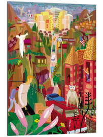 Magnettafel Playboys und Geishas im alten Los Angeles