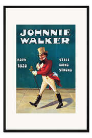 Gerahmter Kunstdruck Johnny Walker (englisch)
