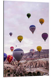 Magnettafel Luftballons fliegen in Kappadokien