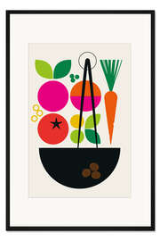 Gerahmter Kunstdruck Cooking