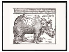 Framed art print The Rhinoceros (German)