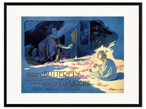 Plakat artystyczny premium w ramie Madame Butterfly
