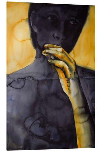 Quadro em acrílico Yellow Hand - The Dirty Yellow Series