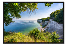 Gerahmter Kunstdruck Rügener Kreidefelsen