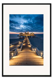 Gerahmter Kunstdruck Seebrücke Sellin