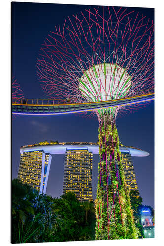 Tableau en aluminium Supertree Singapour II