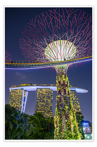 Plakat Supertree Singapore II