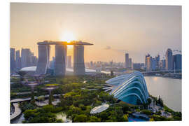 Hartschaumbild Gardens by the Bay, Singapur
