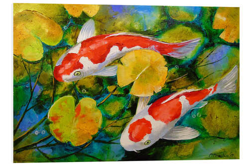 Foam board print Koi