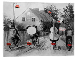 Hartschaumbild Talentiertes Quartett