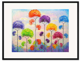 Gerahmter Kunstdruck Melodie der Farben