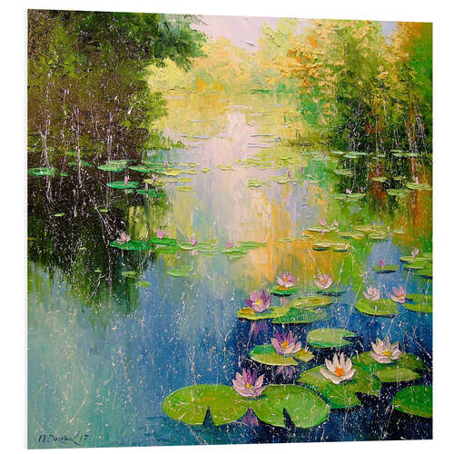 Foam board print Lily pond