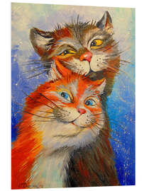 Foam board print Cats couple