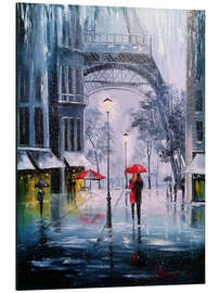 Magnettafel Der erste Schnee in Paris