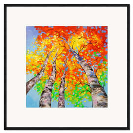 Framed art print Heavenly birch