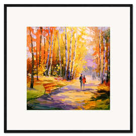 Framed art print Autumn Walk in the Park II