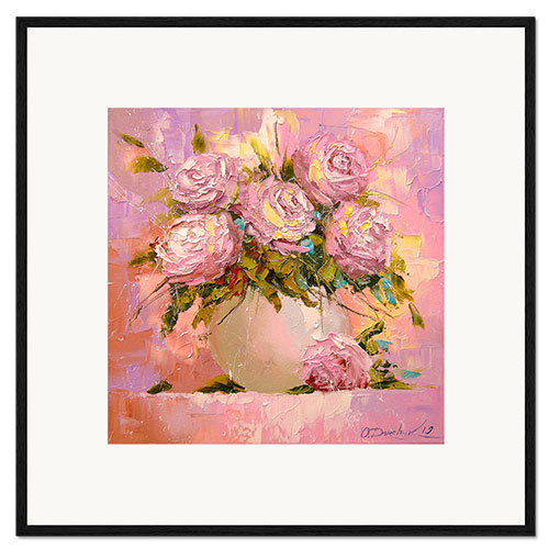 Kehystetty taidepainatus Bouquet of roses