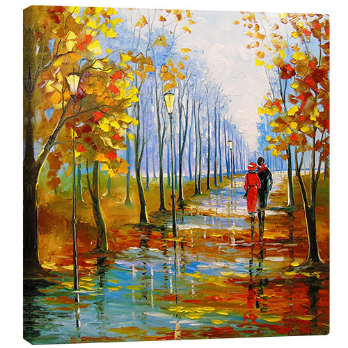 Canvas print Autumn walk