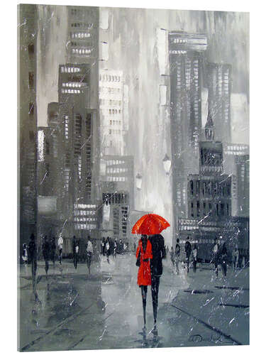 Acrylic print Walk in New York