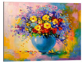 Aluminium print Bouquet of summer flowers