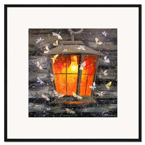 Framed art print Night lantern