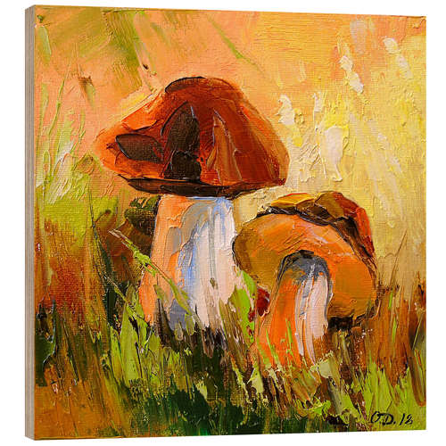 Wood print Ceps