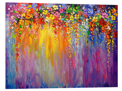 Quadro em PVC Flores abstratas