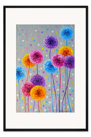 Gerahmter Kunstdruck Tanz der Farben