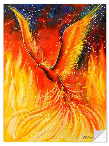 Naklejka na ścianę Phoenix bird