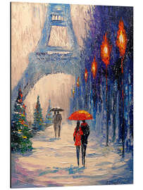 Magnettafel Abend in Paris