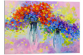 Tableau en plexi-alu Symphonie de fleurs