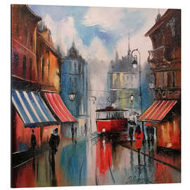 Magnettafel Abendstraßenbahn