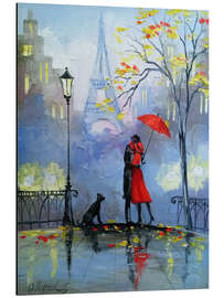 Magnettafel Kuss in Paris