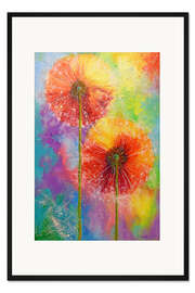 Gerahmter Kunstdruck Löwenzahn