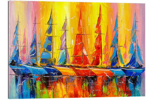 Gallery print Rainbow boats