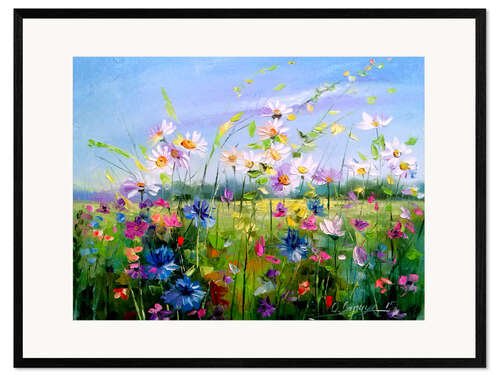 Framed art print Summer flowers