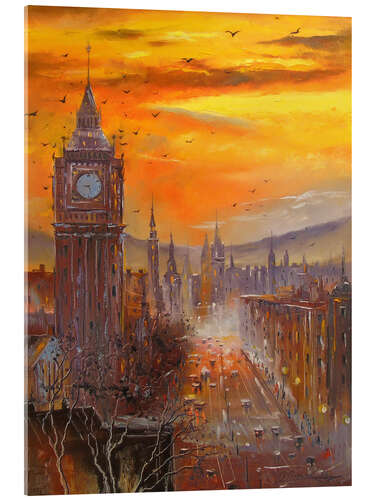 Obraz na szkle akrylowym In the evening in London