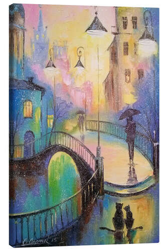 Canvas print Evening romance for two