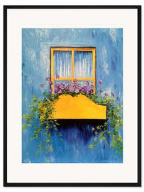 Gerahmter Kunstdruck Romantisches Fenster