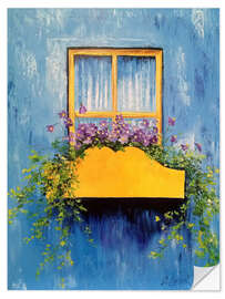 Selvklebende plakat Romantic window