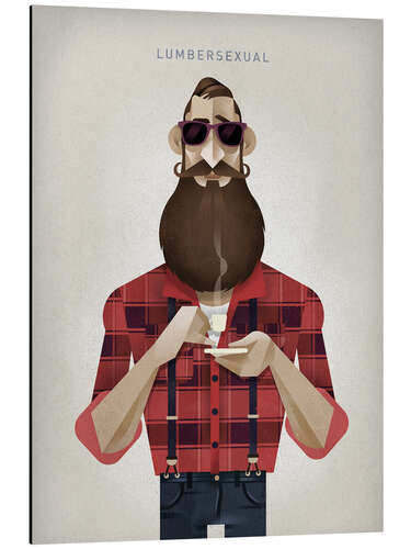 Obraz na aluminium Lumbersexual
