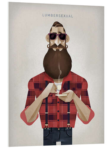 Quadro em PVC Lumbersexual