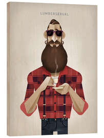 Wood print Lumbersexual