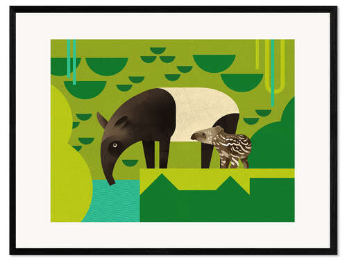 Framed art print Tapir