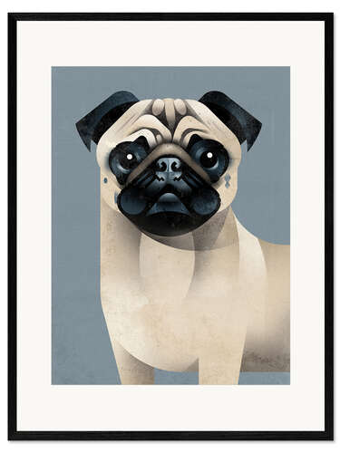 Impresión de arte enmarcada Doguillo