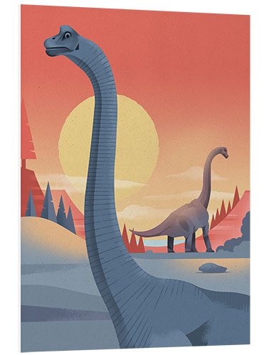 Foam board print Brachiosaurus