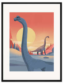 Gerahmter Kunstdruck Brachiosaurus