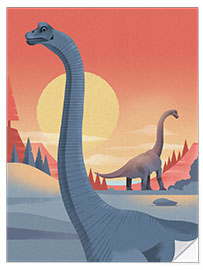 Naklejka na ścianę Brachiosaurus