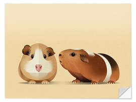 Wall sticker Guinea pig