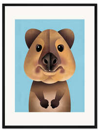Gerahmter Kunstdruck Quokka